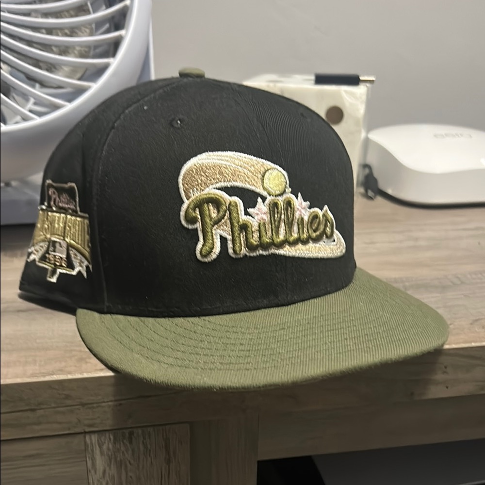 New Era Black and Green Phillies Hat
